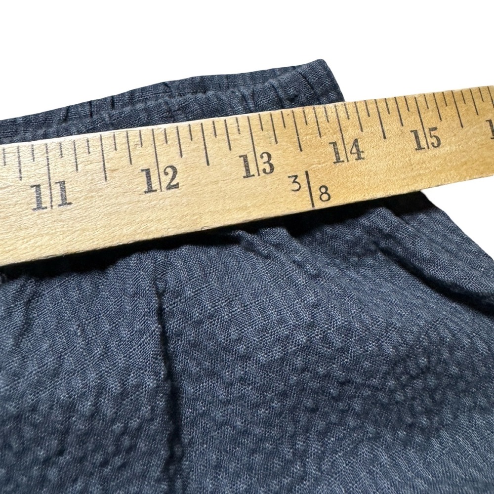 Niche Nilgun Derman Skirt Womens Small Gray Pixel Linen Blend Good Avant Garde - Picture 5 of 6